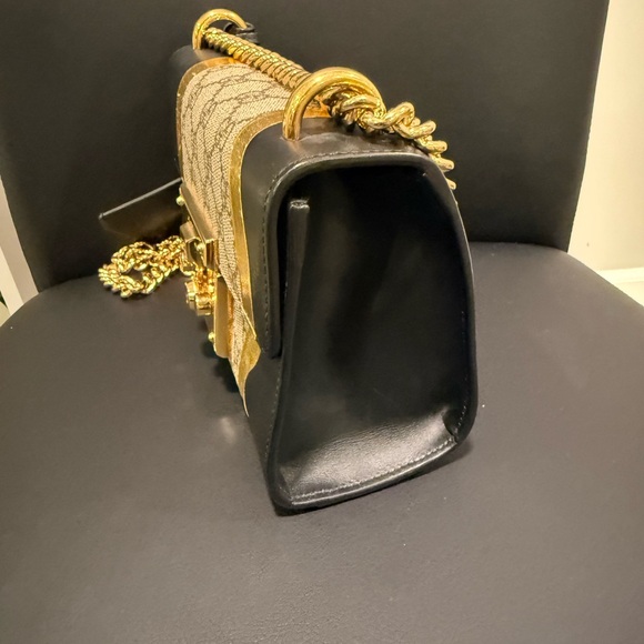 *SOLD*
Limited edition GUCCI Supreme Monogram Calfskin Black/Gold Padlock - Picture 5 of 16